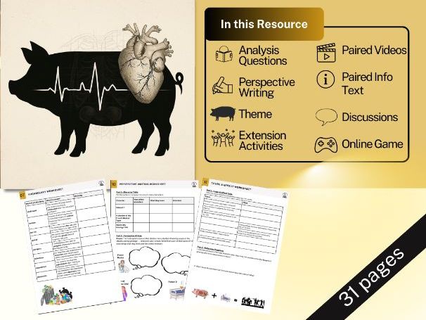 We Ate The Children Last - Yann Martel - 1 Week Unit - Worksheets, Videos, Game