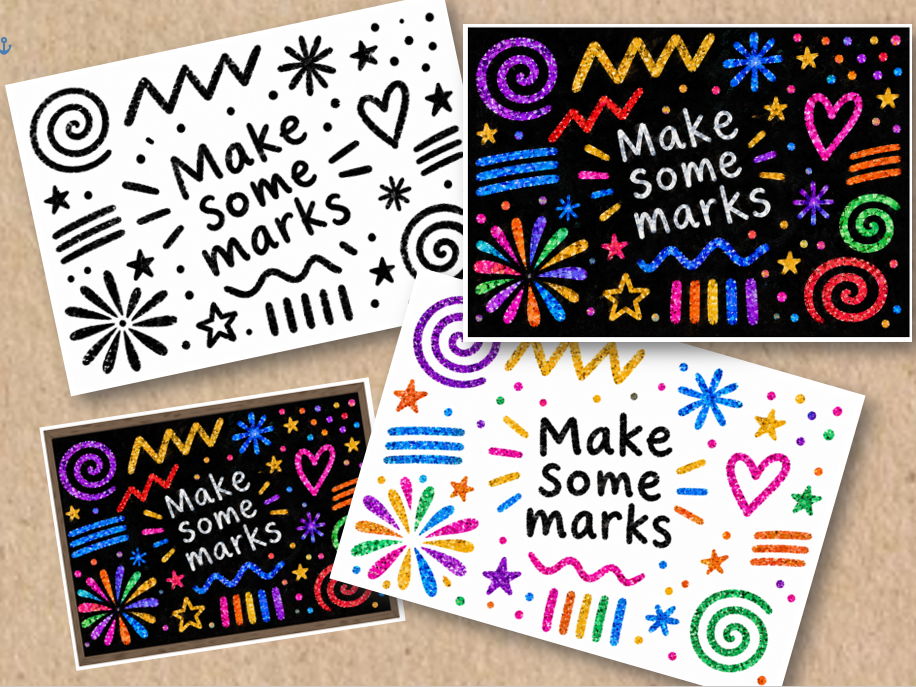 Make some marks