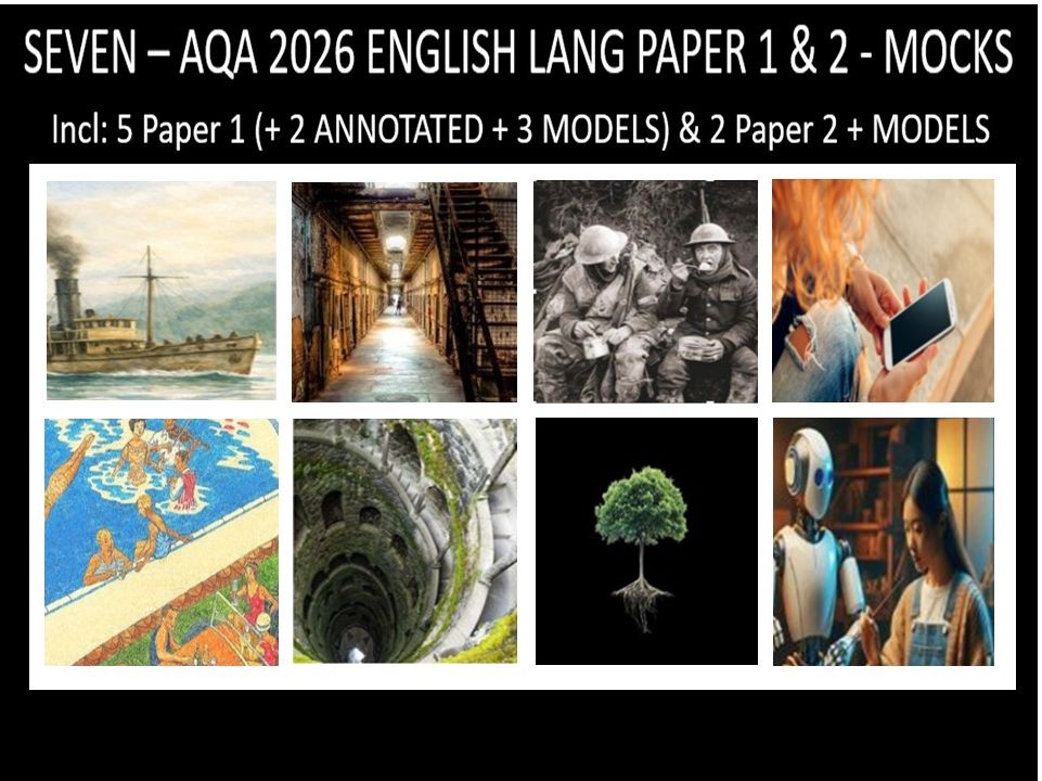 SEVEN - AQA PAPER 1 & 2 | 2026 FULL MOCKS | ANNOTATED | MODELS