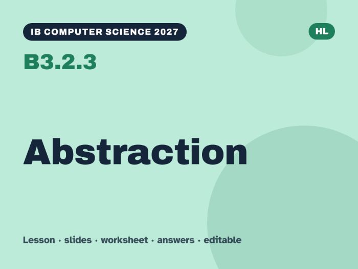 IB Computer Science 2027 – B3.2.3 Abstraction – Lesson & Worksheet
