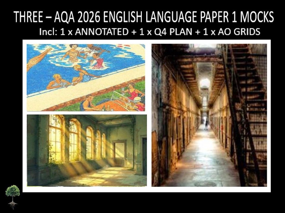 THREE - AQA PAPER 1 | 2026 FULL MOCKS | ANNOTATED | Q4 PLAN | AO GRIDS