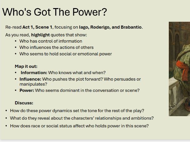 LOVE THROUGH THE AGES - OTHELLO A1S1