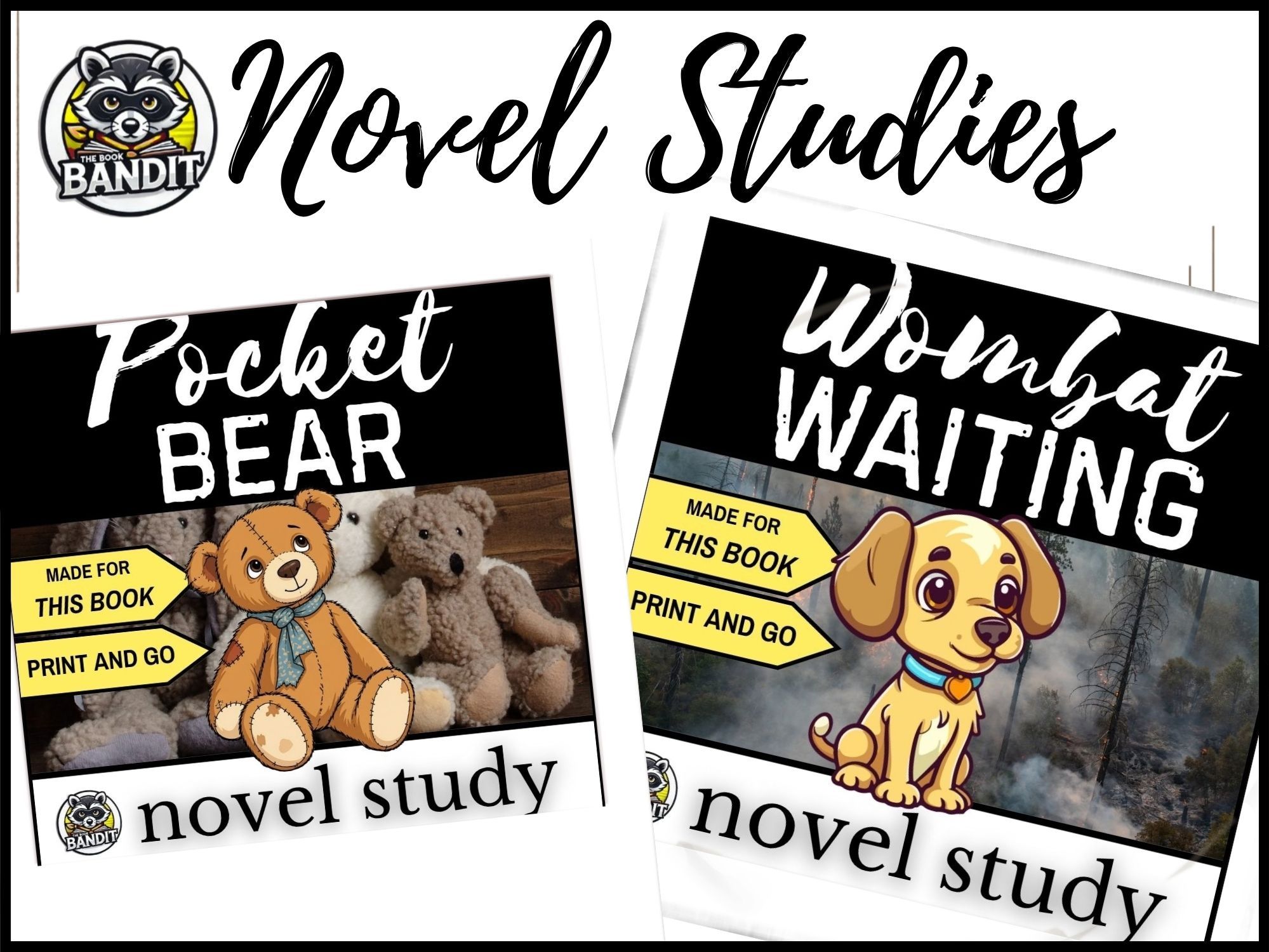 POCKET BEAR and WOMBAT WAITING Novel Study Bundle