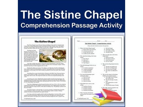 The Sistine Chapel | International Landmarks Reading Comp Passage & Activity