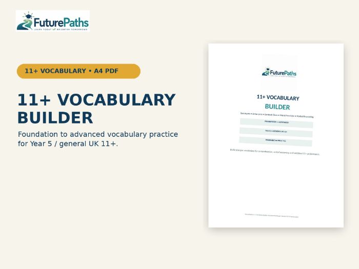 11+ Vocabulary Builder | Synonyms, Antonyms, Context Clues & Verbal Reasoning | Year 5
