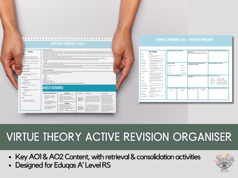 VIRTUE THEORY – INTERACTIVE REVISION ORGANISER