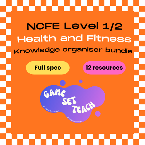 NCFE Health and Fitness Complete Knowledge Organiser Bundle — Full Spec 603/7007/5