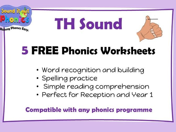TH Phonics Worksheets FREE!