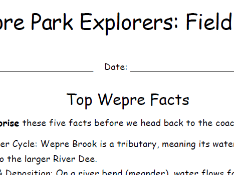 Wepre Park Field Study