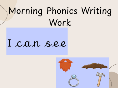 Phonics Morning Work - Captions