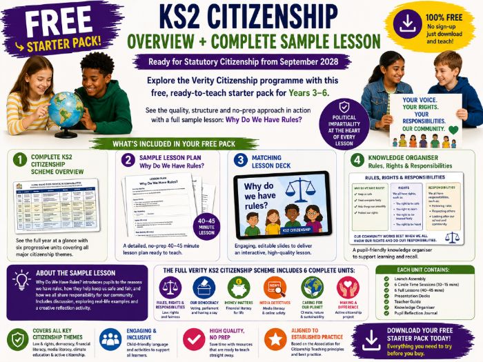 FREE KS2 Citizenship Overview + Complete Sample Lesson