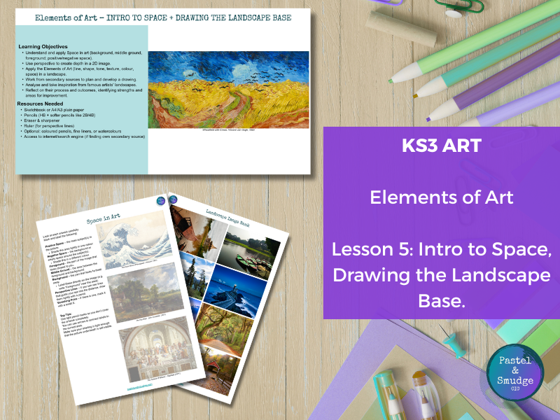 KS3 Art Lesson 5 – Elements of Art: Space and Landscape Composition
