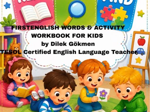 First English Words and Activity Workbook for Kids