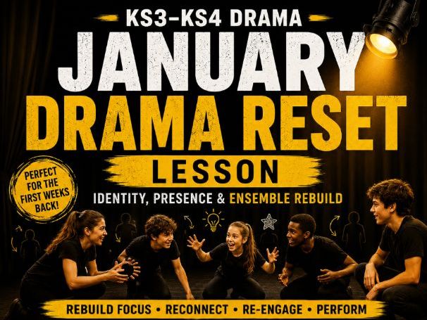 January Drama Reset Lesson | Identity, Presence & Ensemble Rebuild | KS3–KS4 Drama