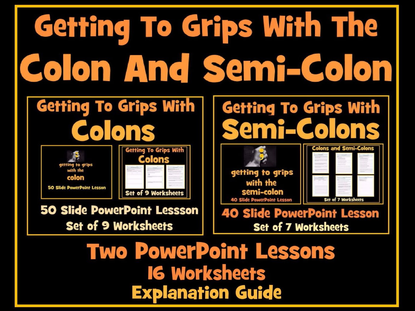 Colons And Semi Colons Teaching Resources