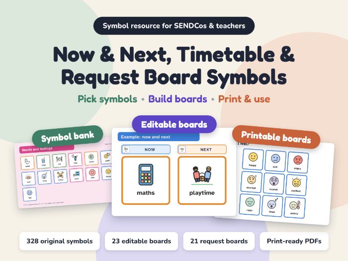 Symbol Boards Pack: 328 original symbols, interactive website, editable boards and print-ready PDFs
