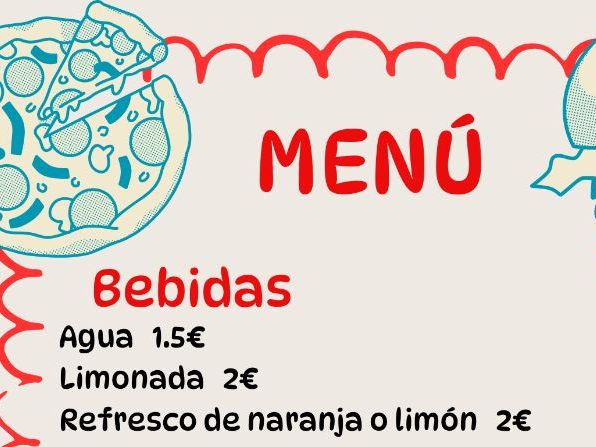 Menú restaurante