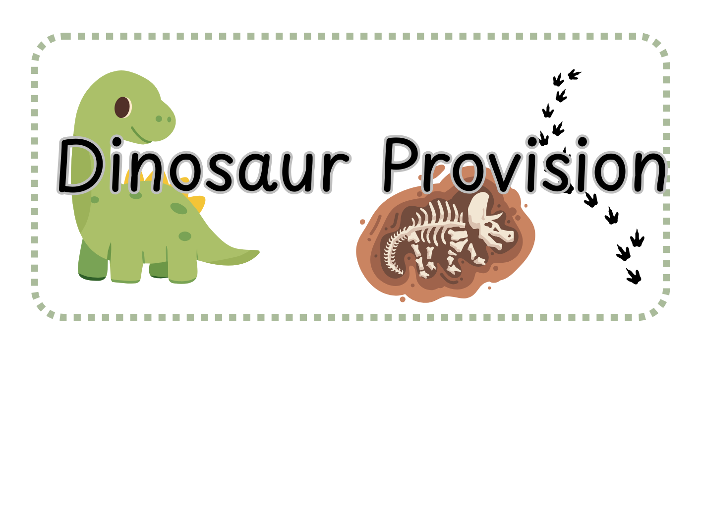 Dinosaur Provision Activity Bundle