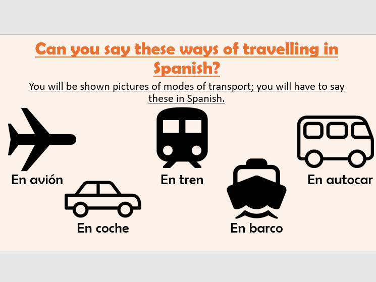 De vacaciones - Holidays KS3 Speaking Lesson