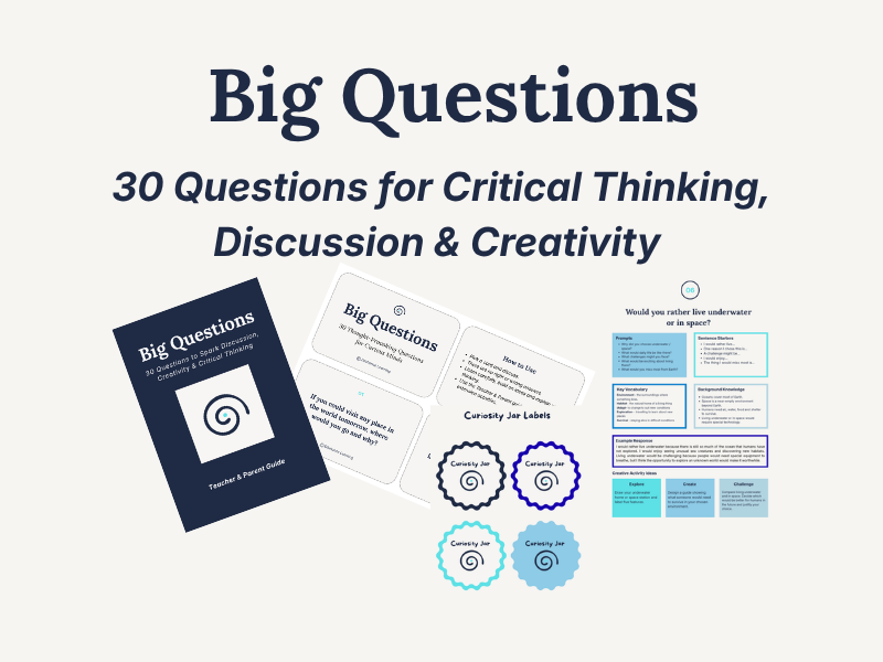 Big Questions: 30 Discussion & Critical Thinking Cards
