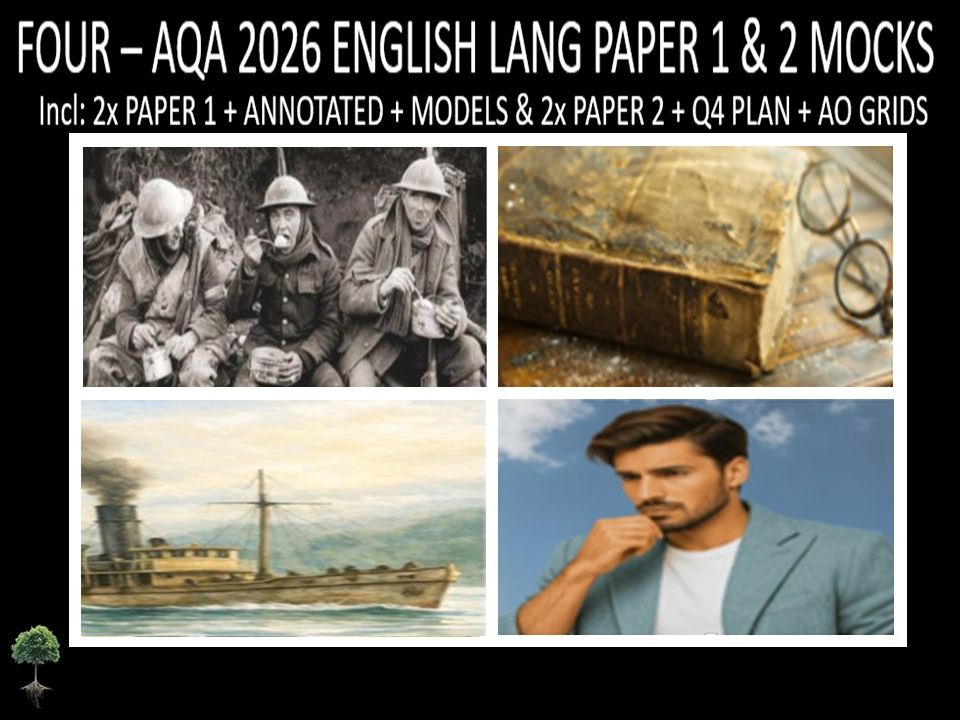 FOUR - AQA PAPER 1 & 2 | 2026 FULL MOCKS | ANNOTATED | Q4 PLAN | AO GRIDS | MODELS