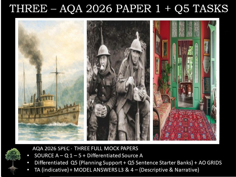 THREE - PAPER 1 | 2026 FULL MOCKS | Q5 TASKS