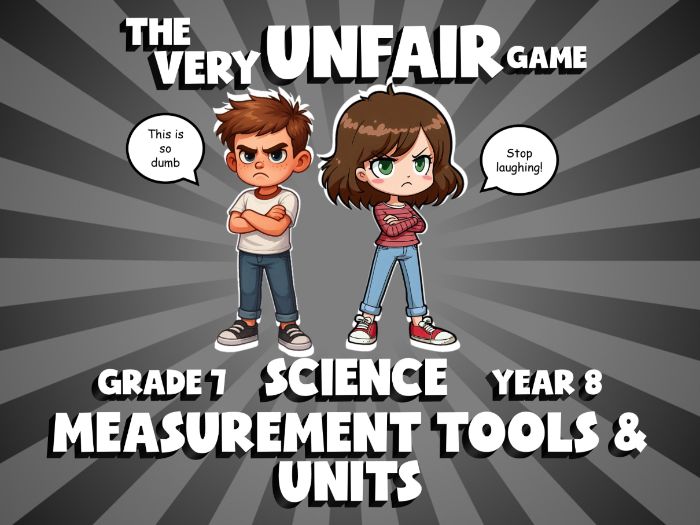 Measurement Tools & Units VERY UNFAIR GAME | No-Prep Year 8 Science Review Activity