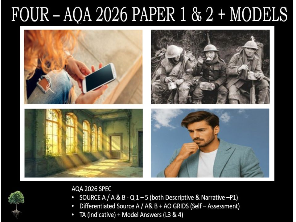 FOUR - AQA PAPER 1 & 2 | 2026 FULL MOCKS | MODELS