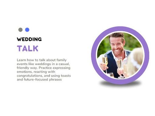 Wedding Talk | A2-B1 ESL Speaking & Listening Lesson | Weddings & Family Events