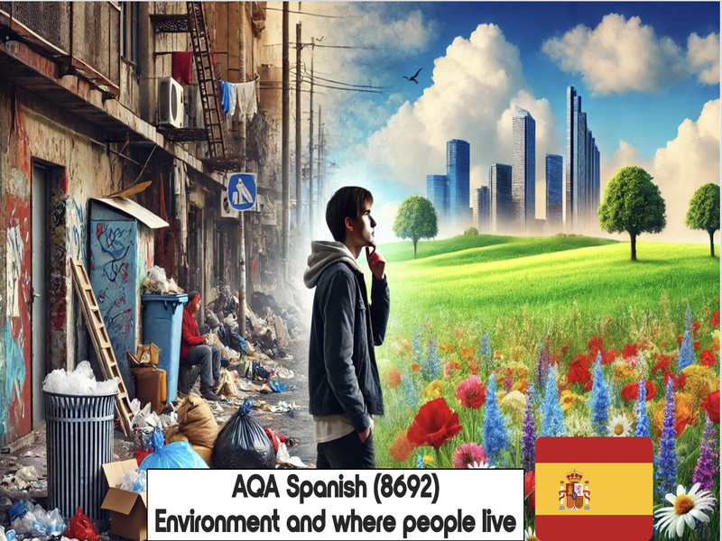 GCSE SPANISH: AQA 8692 New GCSE: Environment & where people live- AQA New SPEC