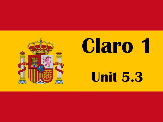 Claro 1 unit 5.3 – ¡Sigue todo recto! (town, asking for and giving directions) [updated July '25]