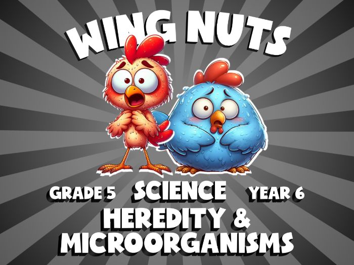 Heredity & Microorganisms WING NUTS Science Game | No-Prep Year 6 Review Activity