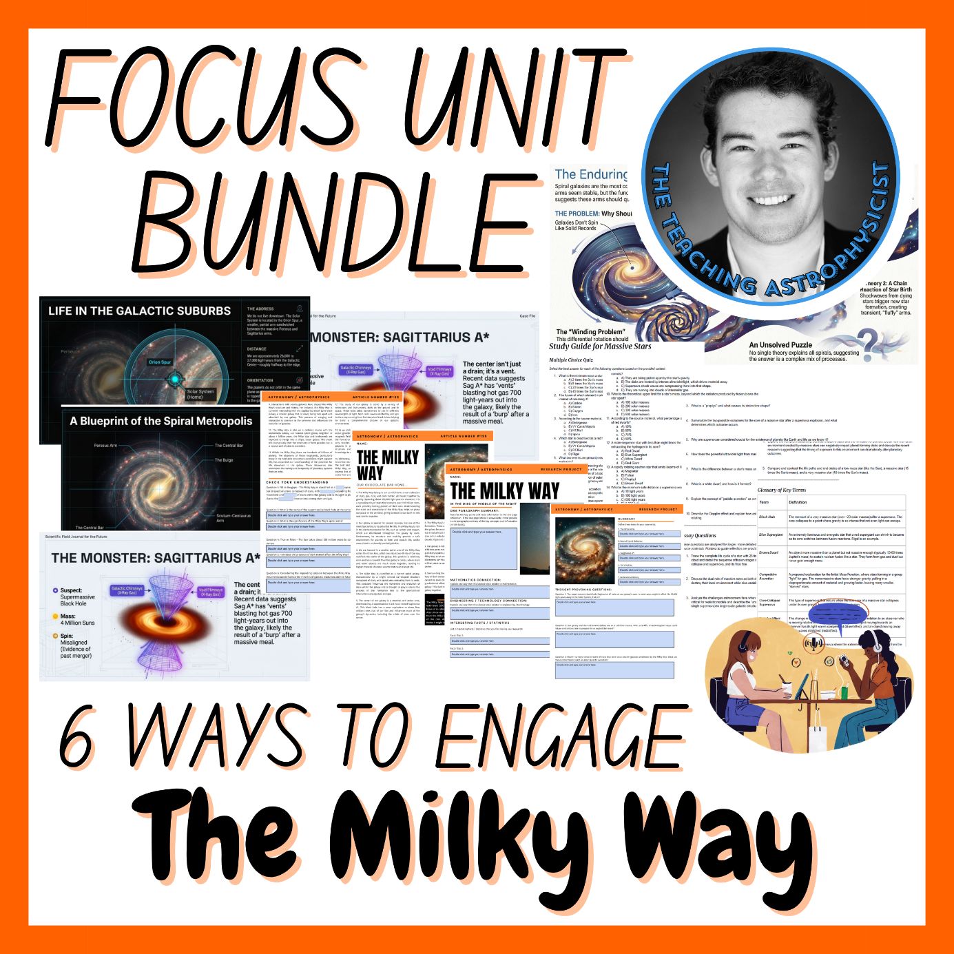 The Milky Way | Focus Unit Bundle | 6 Resources inc Quiz | Space Science Set