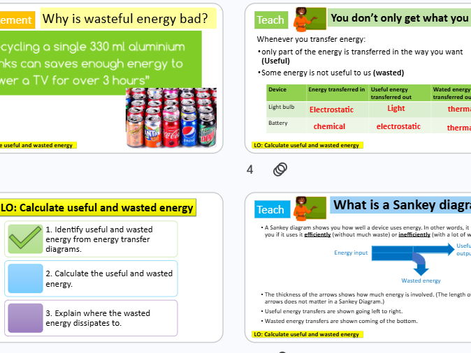 Useful and Wasted energy KS3 Science
