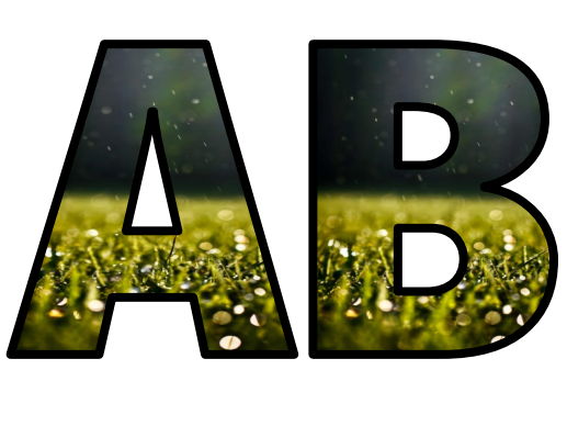 Grass Precipitation Water Cycle Dew Lettering Set Display Title Letters Numbers Signs