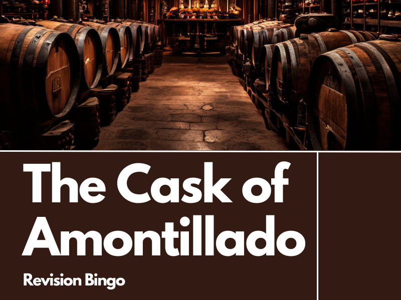 The Cask of Amontillado Revision Bingo