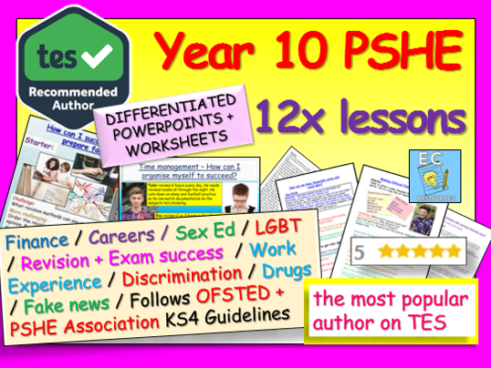 Year 10 PSHE + RSE