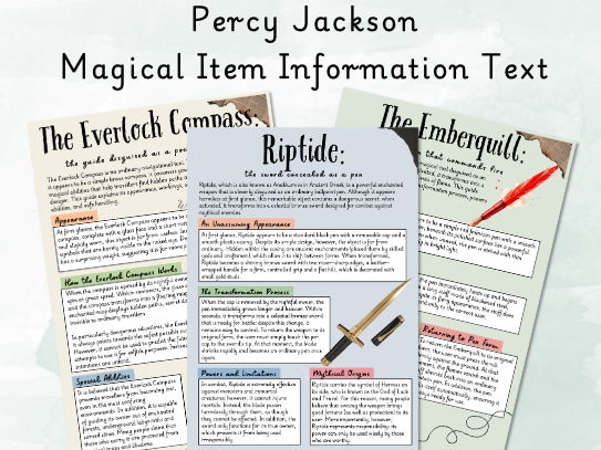 Percy Jackson Information Text