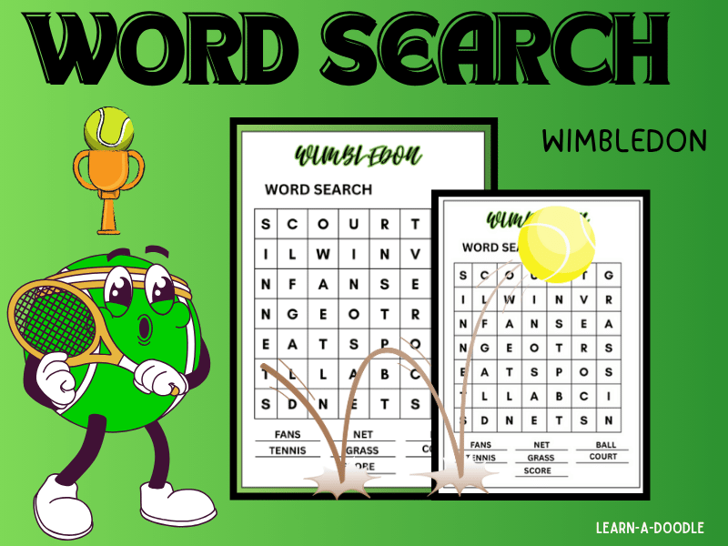 Little Champs’ Wimbledon Word Search Challenge for Kids!