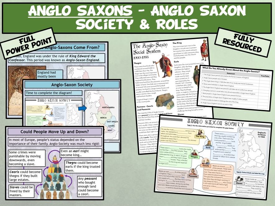 GCSE Anglo Saxons L1 - Anglo Saxon Society & Law