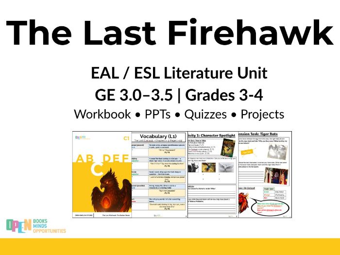 The Last Firehawk – EAL Fiction Literature Unit