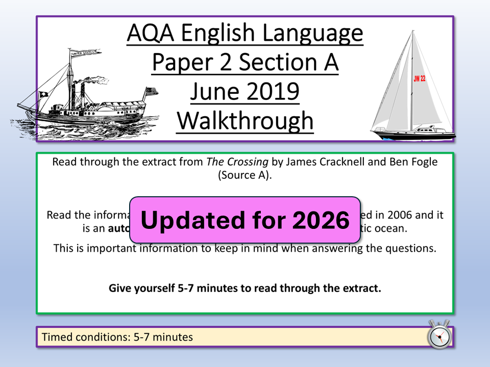 AQA English Language Paper 2 June 2019