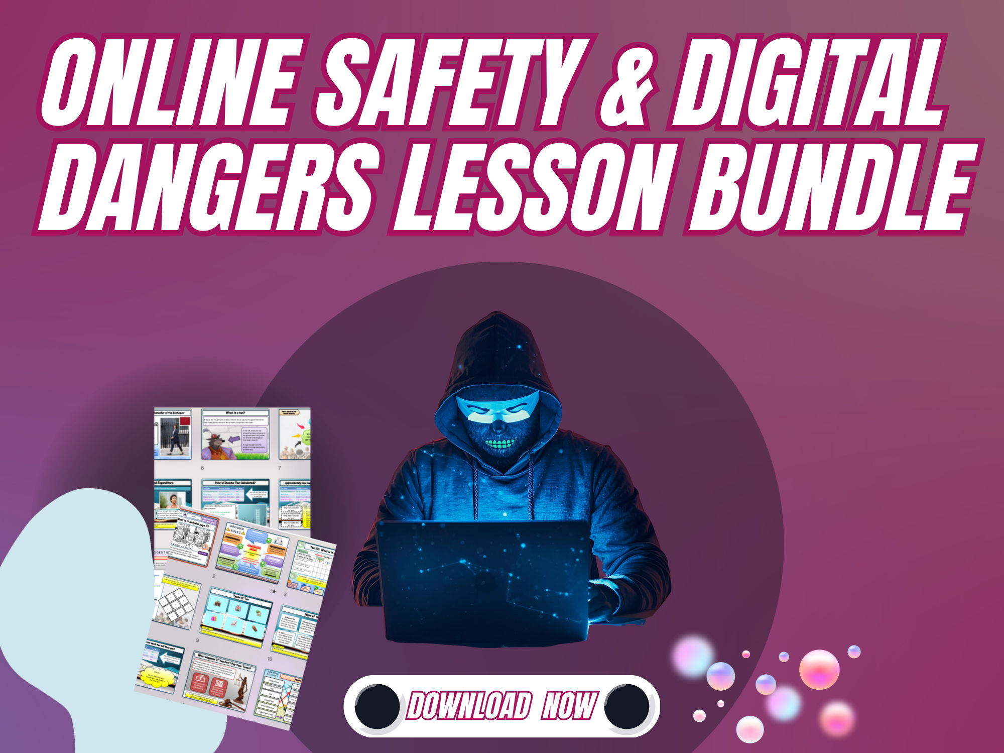 Online dangers and digital safety PSHE lessons KS3 KS4