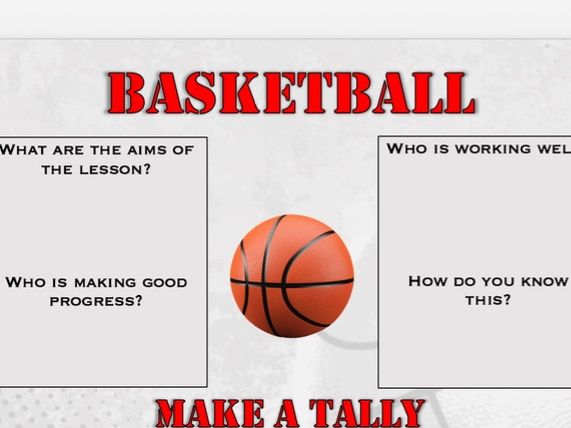 Basketball - Non participant / Non doer sheet