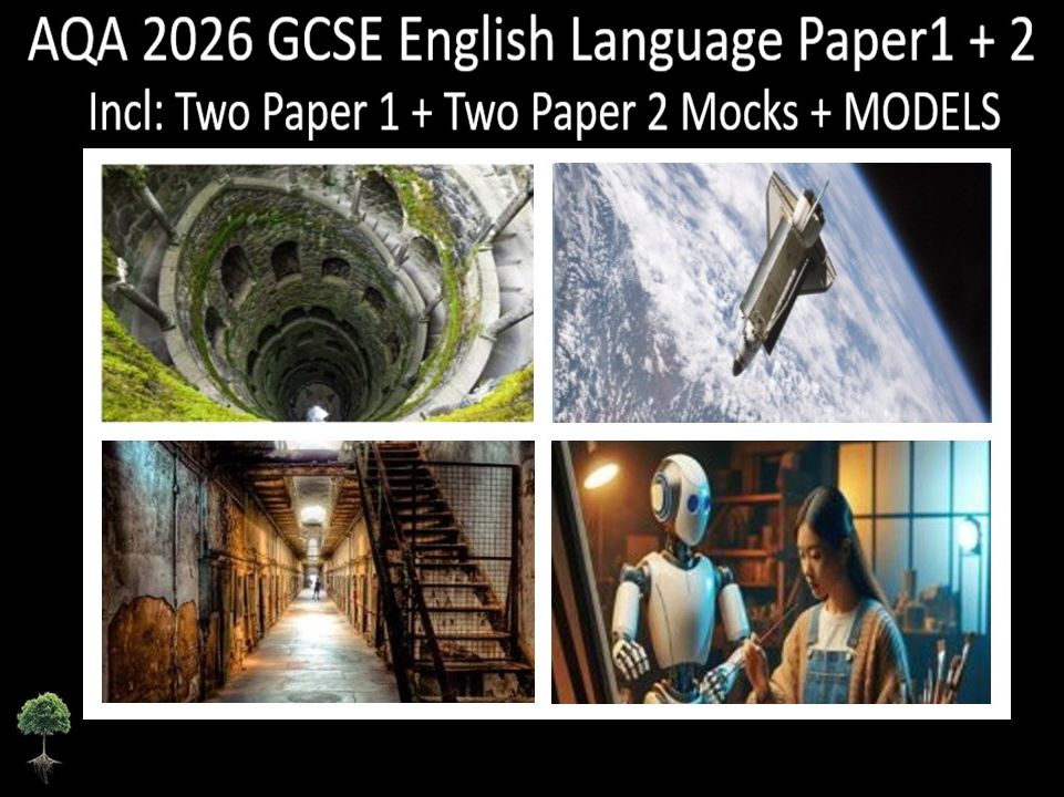 Four AQA 2026 GCSE English Language Paper 1 + 2 Mocks | Models