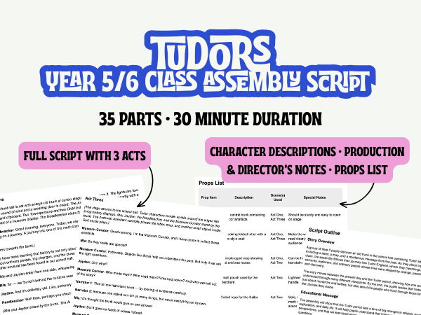 UKS2 Tudors Assembly Script
