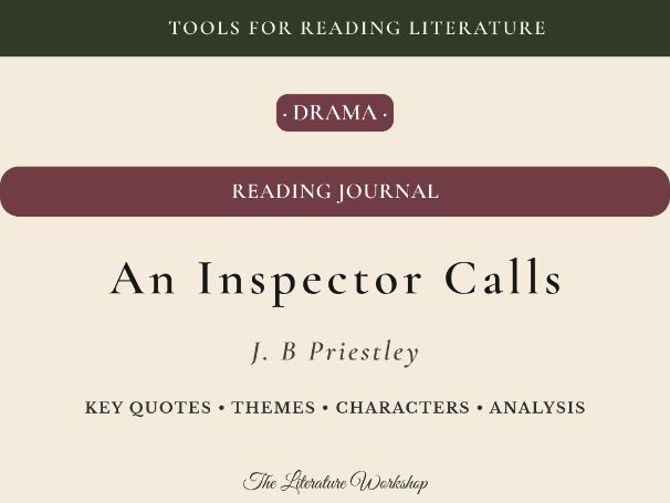 An Inspector Calls – Reading Journal: Reading Log, Characters & Essay Planning