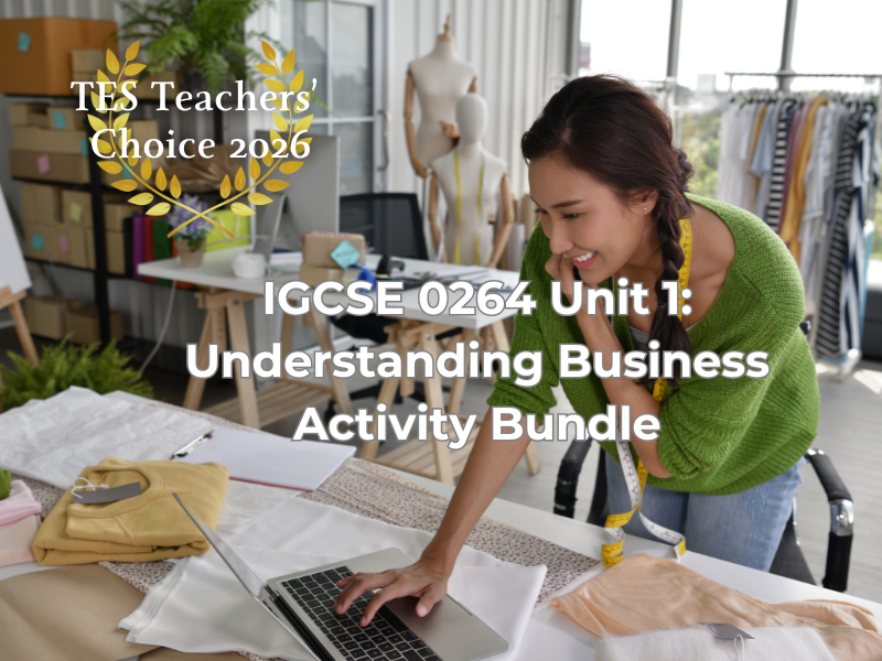 Cambridge IGCSE Business 0264 Understanding Business Activity PowerPoint 2027-2029 Exams Unit 1