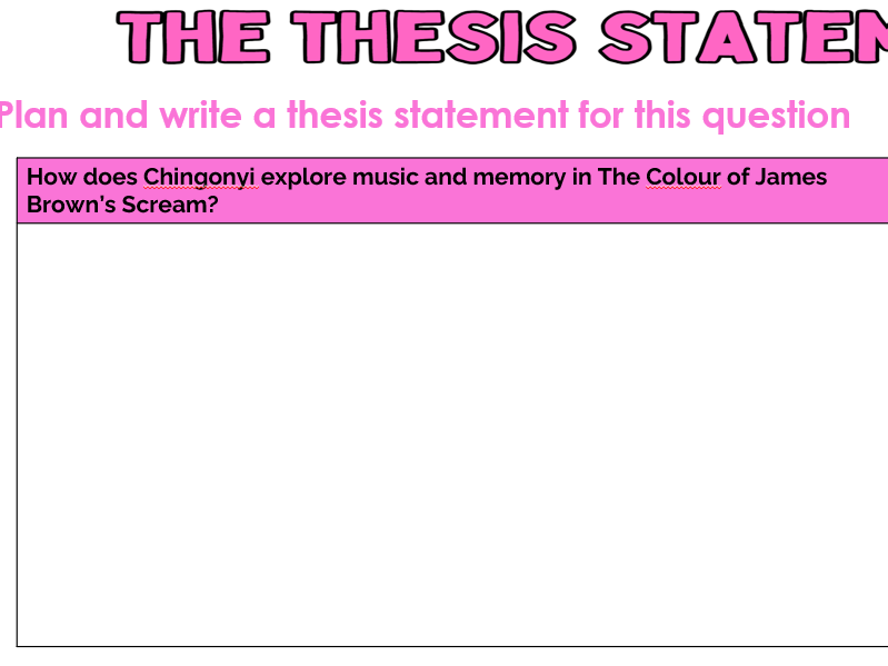 Writing a thesis and topic sentences-Kumukanda Poetry Anthology (Kayo Chingonyi)