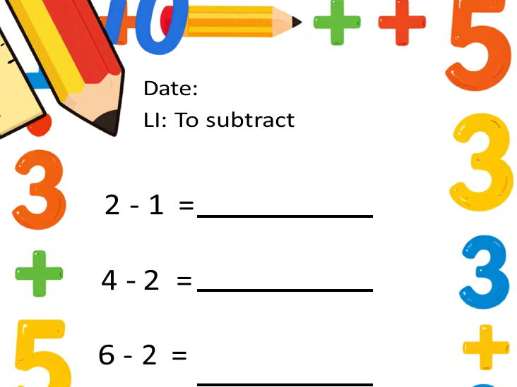 Subtraction worksheets